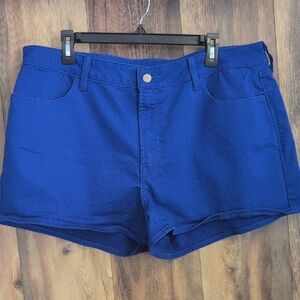 Old Navy Women's Vibrant Blue High Rise WOW Jean Shorts 20                 -811W